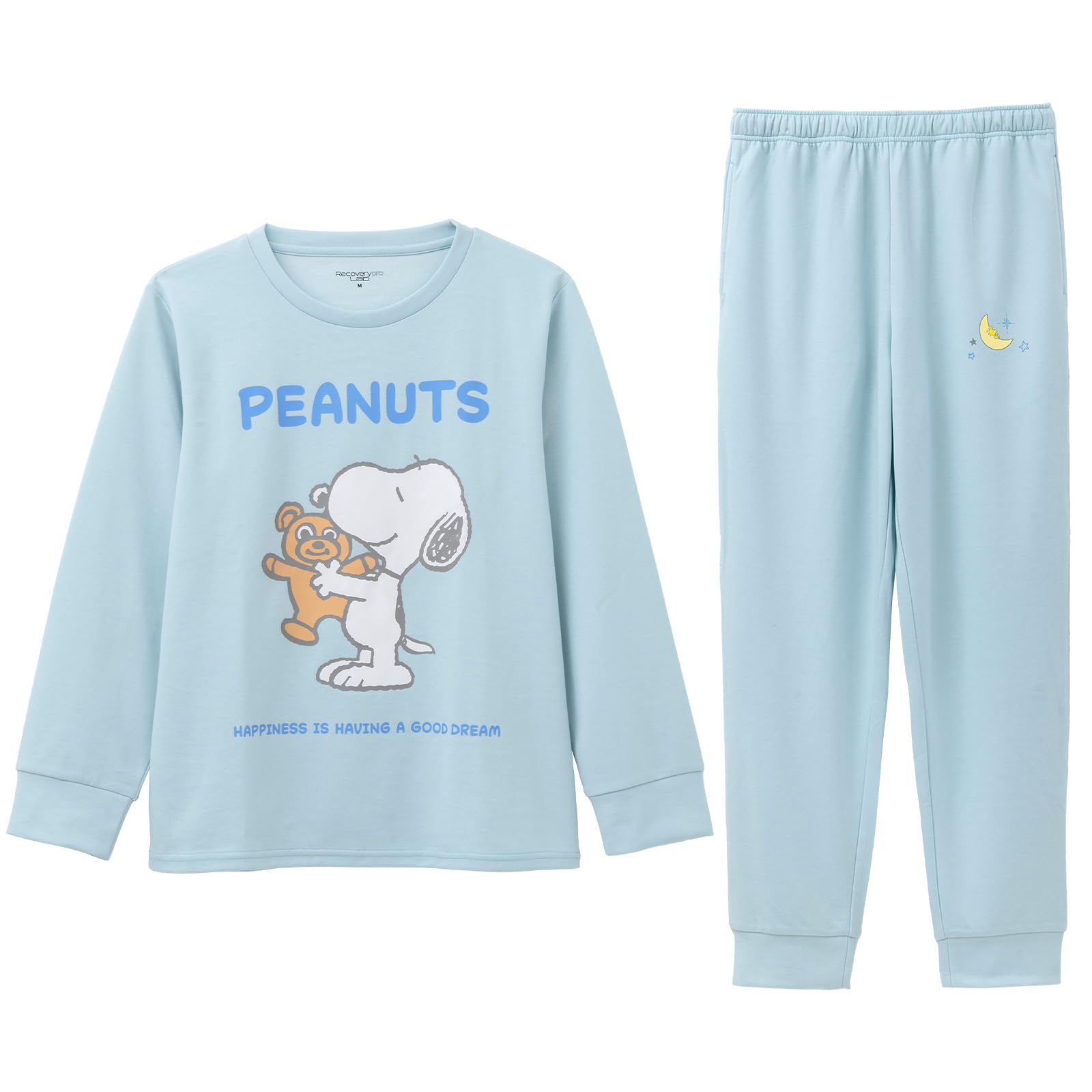 Amazon | Recoverypro Lab. SNOOPY 疲労回復ウェア 長袖クルーネック